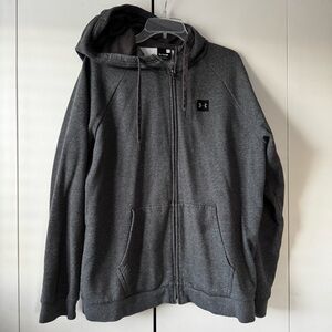 Under Armour Rival Fleece Gray Hoodie